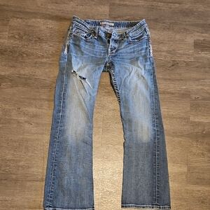 BKE Women’s Blue Distressed Jeans